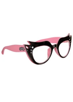 Womens 1950s Grease Pink Ladies Glasses
