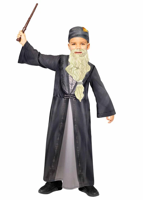 Childrens Harry Potter Dumbledore Wizard Costume 4 Childrens Harry Potter Dumbledore Wizard Costume - Image 2