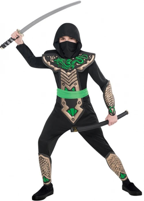 Childrens Size Dragon Slayer Ninja Costume 3 Childrens Size Dragon Slayer Ninja Costume