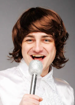 Mens Brown Abba Style Benny Wig