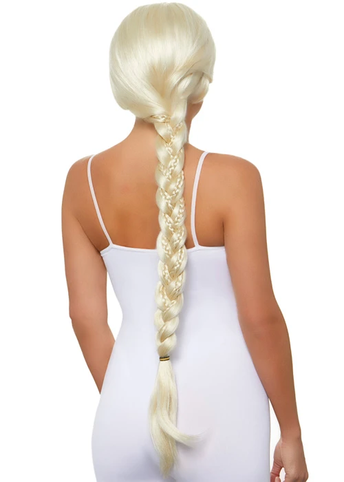 Womens Extra Long Blonde Plaited Rapunzel Wig 4 Womens Extra Long Blonde Plaited Rapunzel Wig - Image 2