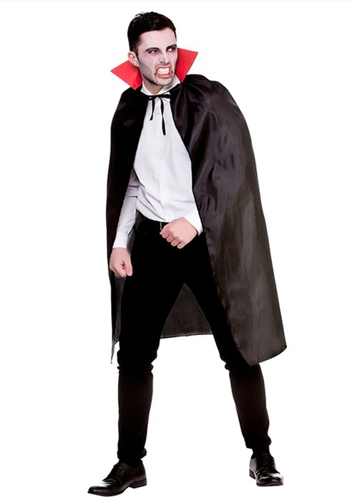 Adult Size Halloween Vampire Cape With Collar 3 Adult Size Halloween Vampire Cape With Collar