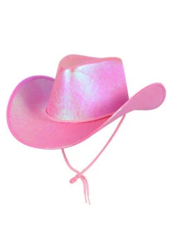 Womens Cowgirl Iridescent Pink Cowboy Hat