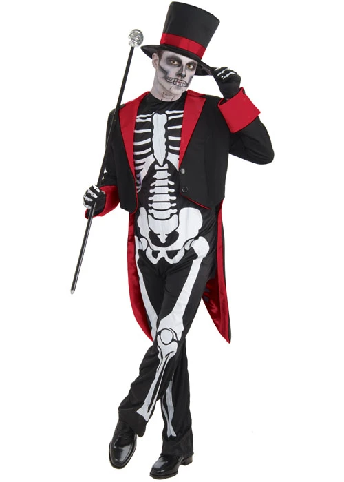 Mens Mr Bone Jangles Skeleton Costume 3 Mens Mr Bone Jangles Skeleton Costume