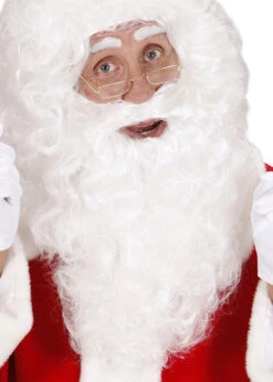 Deluxe Long White Santa Claus Fake Beard