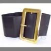 Mens 70s Pimp Leather Look Black Buckle Belt 1 Mens 70s Pimp Leather Look Black Buckle Belt -Halloween Fans Shop BA011