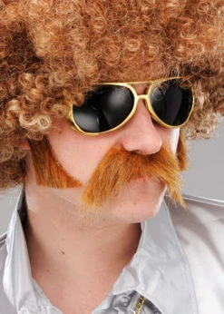 Mens Gold 70s Glasses