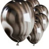 Halloween Black Marble Party Balloons Pack 5 -Halloween Fans Shop BALL3062 rs