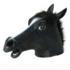 Black Beauty Black Rubber Horse Mask 1 Black Beauty Black Rubber Horse Mask -Halloween Fans Shop BM317rs
