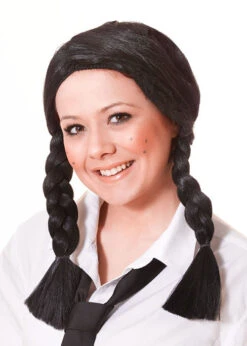 Black Plaited Wig