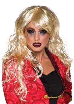 Womens Long Blonde Curly Vixen Wig