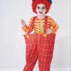 Kids Bright Red Circus Clown Fancy Dress Costume 2 Kids Bright Red Circus Clown Fancy Dress Costume -Halloween Fans Shop CC857rs