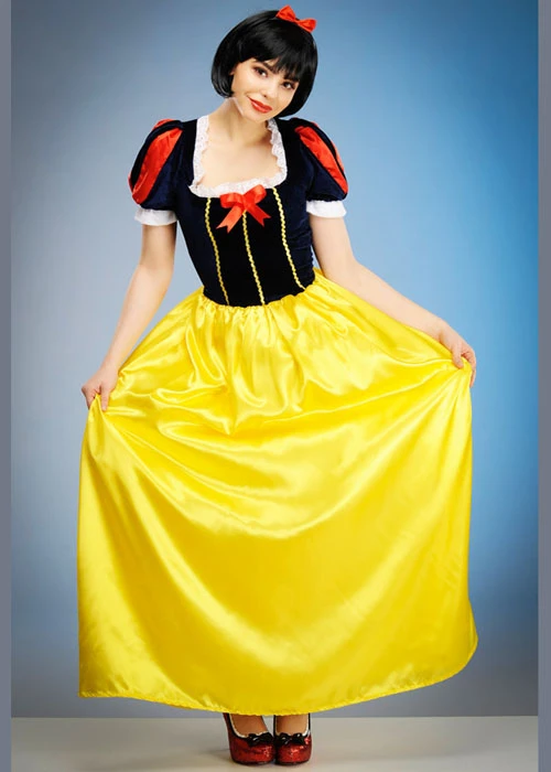 Womens Long Snow White Style Costume 4 Womens Long Snow White Style Costume - Image 2
