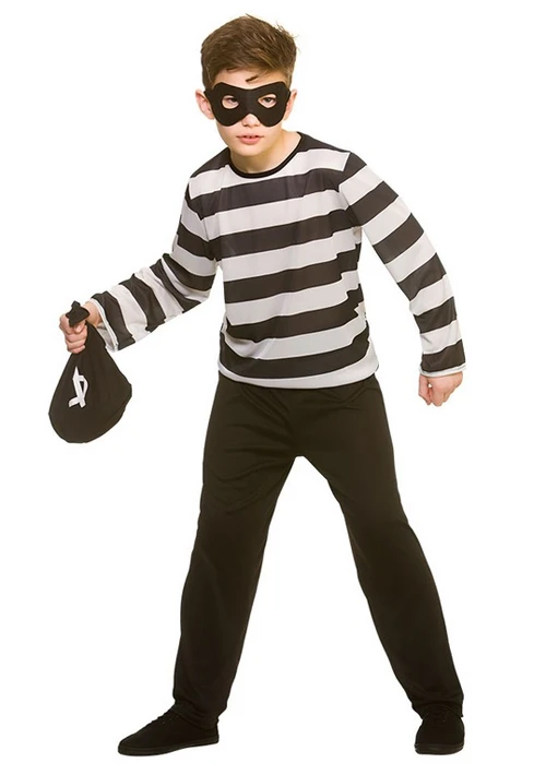 Childrens Size Sneaky Robber Costume 3 Childrens Size Sneaky Robber Costume