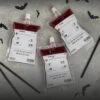 Halloween Blood Bag Drink Pouches With Straws Pack 5 1 Halloween Blood Bag Drink Pouches With Straws Pack 5 -Halloween Fans Shop FRI 136 rs