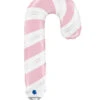 Inflated Pink Candy Cane Mini Air Filled Balloon On Stick 1 Inflated Pink Candy Cane Mini Air Filled Balloon On Stick -Halloween Fans Shop G72095 rs