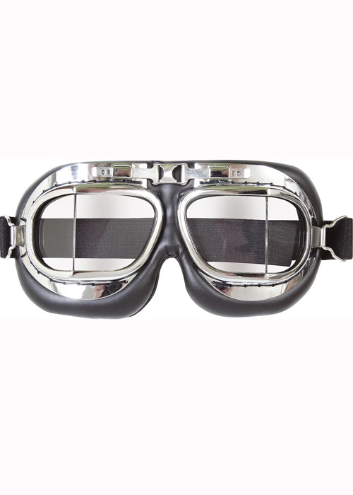 Aviator Fighter Pilot Deluxe Chrome Flying Goggles 3 Aviator Fighter Pilot Deluxe Chrome Flying Goggles