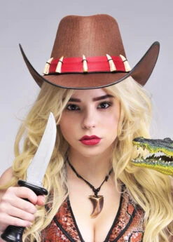 Australian Brown Crocodile Hunter Hat