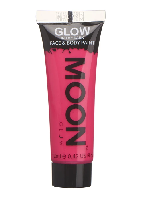 Glow In The Dark Neon Pink Make-Up Tube 12ml 3 Glow In The Dark Neon Pink Make-Up Tube 12ml