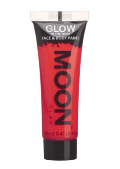 Glow In The Dark Neon Red Make-Up Tube 12ml