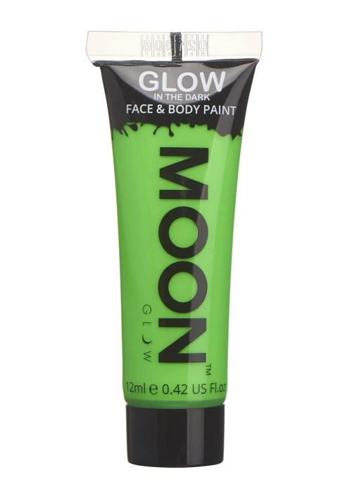 Glow In The Dark Neon Green Make-Up Tube 12ml 3 Glow In The Dark Neon Green Make-Up Tube 12ml