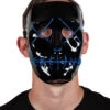 The Purge Style Blue Light Up LED Face Mask -Halloween Fans Shop MK 9893rs