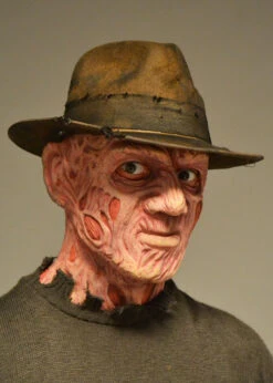 Freddy Krueger Style Distressed Brown Fedora Hat