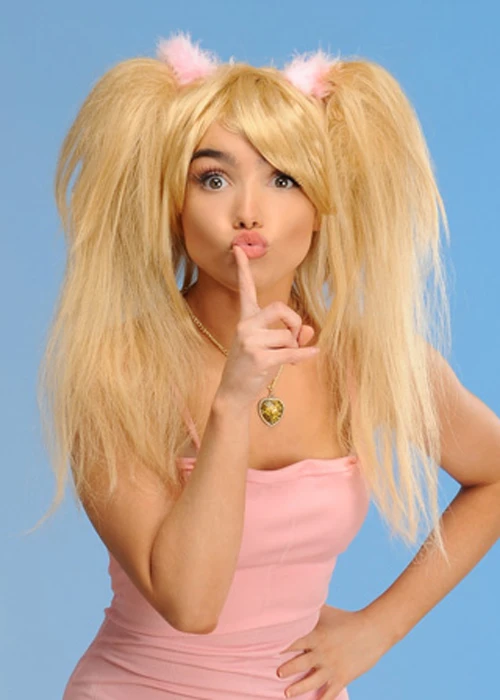 Womens Baby Spice Style Blonde Pop Star Wig 4 Womens Baby Spice Style Blonde Pop Star Wig - Image 2