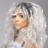 Womens Long Grey Gothic Ghost Bride Wig 1 Womens Long Grey Gothic Ghost Bride Wig -Halloween Fans Shop ST777 grey ghost bride wig
