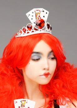 Queen Of Hearts Style Fancy Dress Playing Card Tiara