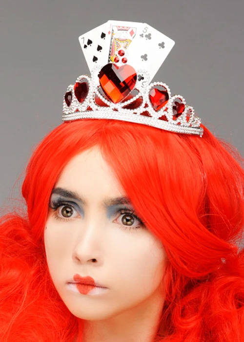 Queen Of Hearts Style Fancy Dress Playing Card Tiara 4 Queen Of Hearts Style Fancy Dress Playing Card Tiara - Image 2