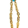 1980s Rapper Bling Jumbo Gold Chain Necklace -Halloween Fans Shop X76879rs