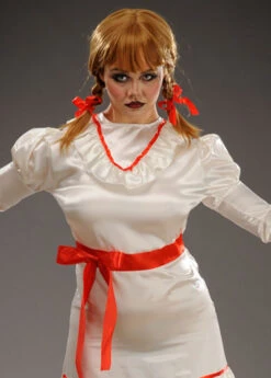 Womens Annabelle Style Long Evil Doll Costume 11 Womens Annabelle Style Long Evil Doll Costume -Halloween Fans Shop adult annabelle doll costume 79007 04