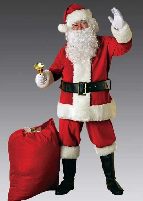 Adult Deluxe Velvet Santa Suit Costume 3 Adult Deluxe Velvet Santa Suit Costume