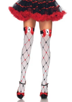 Adult Womens Playing Card Stockings