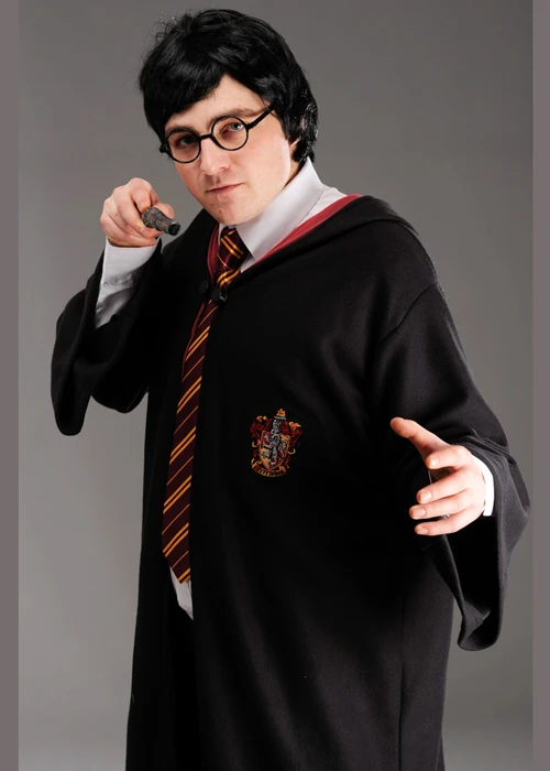 Adult Harry Potter Style Costume With Wig 4 Adult Harry Potter Style Costume With Wig - Image 2