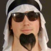 Black Arab Style Sunglasses 1 Black Arab Style Sunglasses -Halloween Fans Shop arab20glassesrs