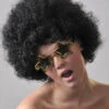 Black Curly Afro Style Fancy Dress Pop Wig 1 Black Curly Afro Style Fancy Dress Pop Wig -Halloween Fans Shop bl20black20frors