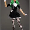 Womens Black And White The Joker Mime Costume 1 Womens Black And White The Joker Mime Costume -Halloween Fans Shop black and white joker costume