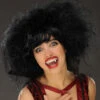 Womens Gothic Black Backcombed Vampire Wig 2 Womens Gothic Black Backcombed Vampire Wig -Halloween Fans Shop black backcombed vampire wig ST706