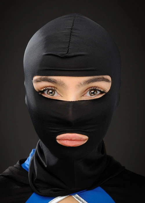 Adult Size Black Balaclava Ninja Hood Mask 3 Adult Size Black Balaclava Ninja Hood Mask