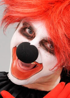 Halloween Scary Clown Black Sponge Nose -Halloween Fans Shop black clown nose 01