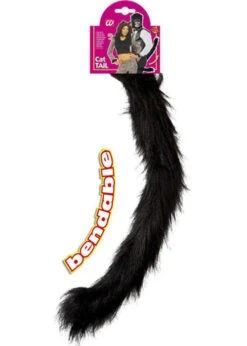 Halloween Fans Shop -Halloween Fans Shop black fluffy cat tail 01