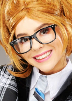 Black Rimmed Nerd Style Glasses With Lenses