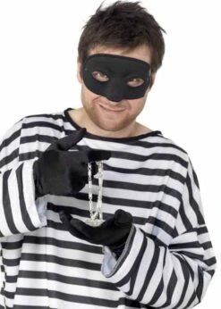 Black Robber Eye Mask