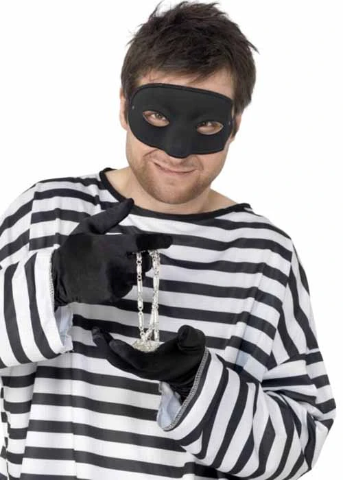 Black Robber Eye Mask 3 Black Robber Eye Mask