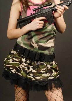 Deluxe Action Hero Black Pistol Belt