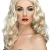 Ladies Blonde Curly Glamorous Wig 1 Ladies Blonde Curly Glamorous Wig -Halloween Fans Shop blonde glamorous wig