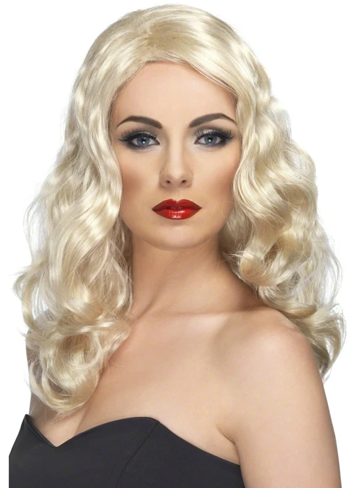Ladies Blonde Curly Glamorous Wig 3 Ladies Blonde Curly Glamorous Wig