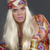 70s Hippy Girl Long Straight Blonde Wig -Halloween Fans Shop blondehippywigsrsa